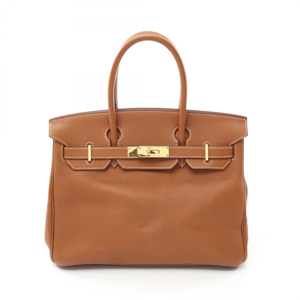 HERMES Birkin 30 Hand bag G Togo leather Gold Used GHW