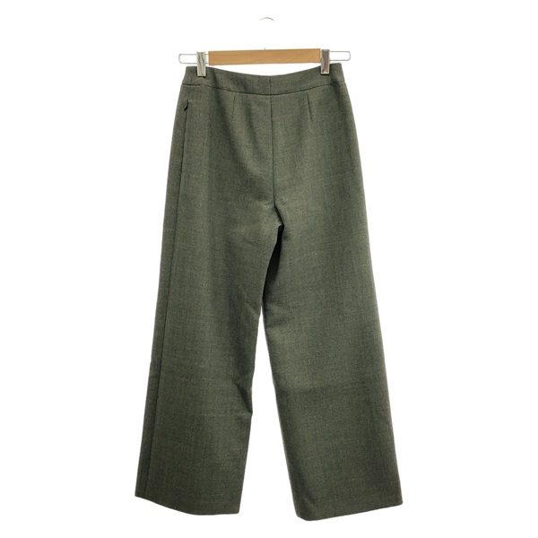 CHANEL Pants P13903V07978 Wool Moss Green Used Women 36