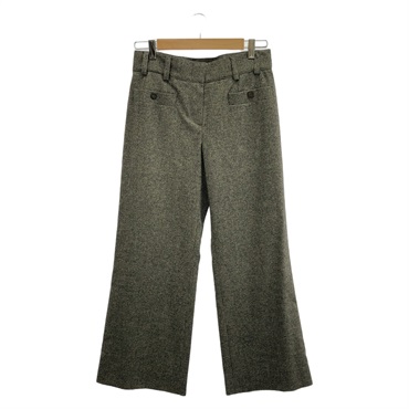 CHANEL Pants P26761V17017 Wool Brown Used Women 36