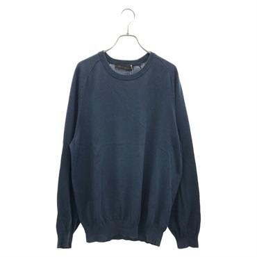 LOUIS VUITTON Sweater knitwear cotton Navy Used Women size XL