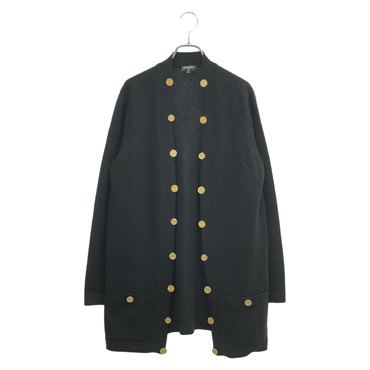 CHANEL Button Cardigan Knitwear P72463K10397 Cashmere Black Used Women 42