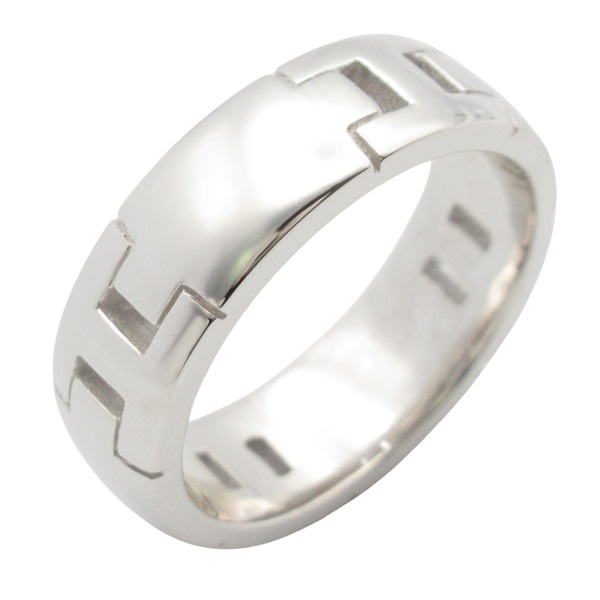HERMES Hercules Ring 18KWG White Gold Used unisex US size 5.75 #51