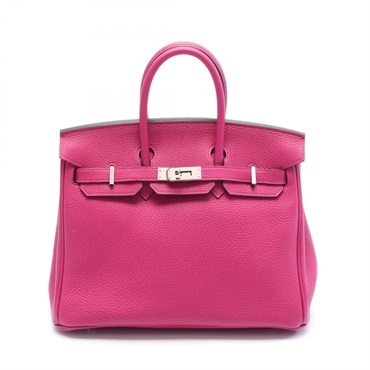 HERMES Birkin 25 Hand bag C Togo leather Rose purple Used SHW