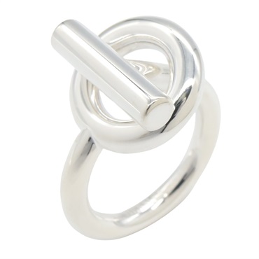 HERMES Echappée MM Ring Silver925 Used Women US size 4.5 #48