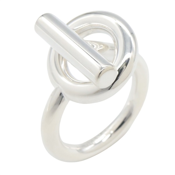 HERMES Echappée MM Ring Silver925 Used Women US size 4.5 #48