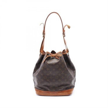 LOUIS VUITTON Noe Shoulder Drawstrings Hand Bag M42224 Monogram Leather Used LV