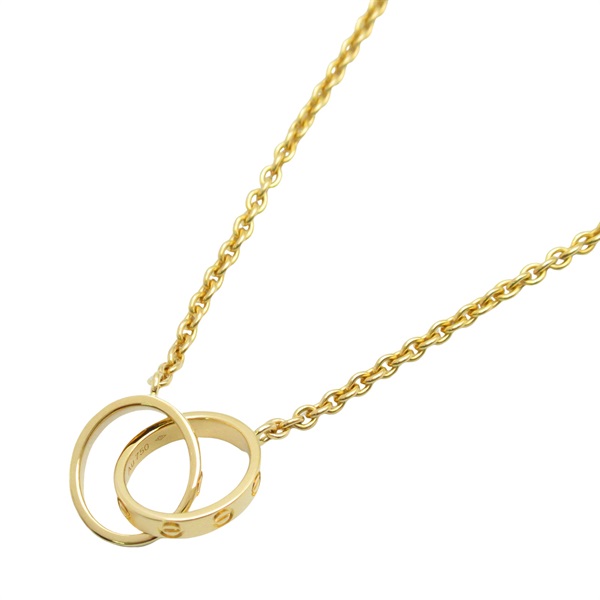 CARTIER Love Necklace Pendant 18KYG Yellow Gold Used unisex