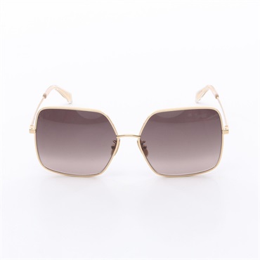 CELINE sunglasses eyewear TF03215543 Plastic Gold Plated Used Women