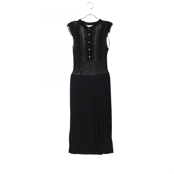 GUCCI Dress sleeveless XS size 411311 Rayon Navy Used