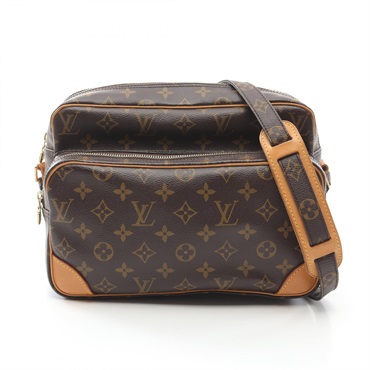 LOUIS VUITTON Nile Monogram Shoulder Bag M45244 Monogram PVC canvas leather LV