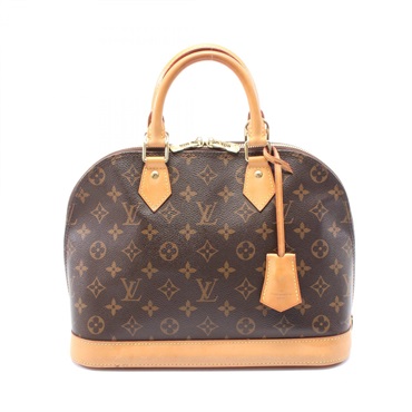 LOUIS VUITTON Alma Handbag M53151 Monogram canvas leather Brown Used Women LV