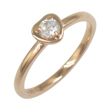 CARTIER Diamant Léger de Ring Diamond 18KPG Gold Used women US size 5.25 #50