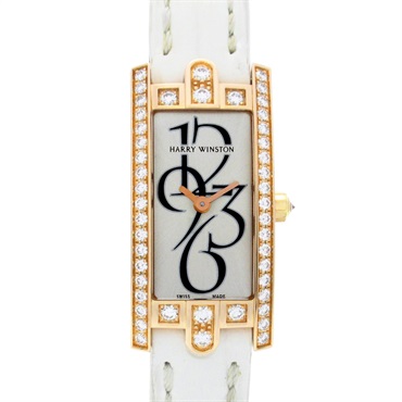 HARRY WINSTON Avenue C Mini Wrist Watch 332/LQRL.W/D3.1 Quartz 18KPG Used Women