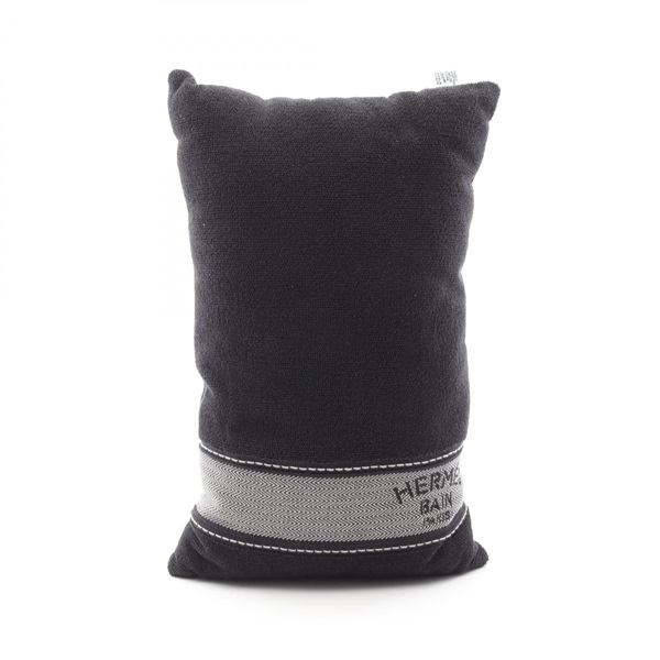 HERMES Yachting Beach Cushion cotton Black Used unisex
