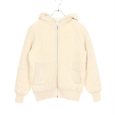 HERMES H pattern Blouson jacket #34 4H2225D3 wool White Used Women
