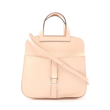 HERMES Halzan Mini Hand 2way shoulder crossbody bag X Swift Rose eglantine SHW