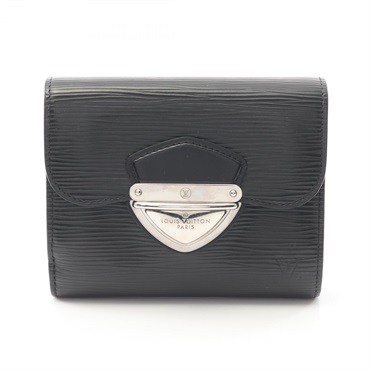 LOUIS VUITTON Portefeuille Joy Tri-fold compact wallet M66582 Epi leather Noir
