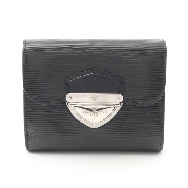 LOUIS VUITTON Portefeuille Joy Tri-fold compact wallet M66582 Epi leather Noir