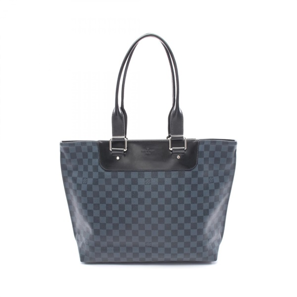 LOUIS VUITTON Cabas Voyage Tote Bag N41397 Damier Cobalt canvas leather Navy LV