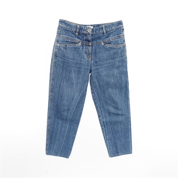 CHANEL COCO Mark Denim pants P61138V46823 cotton Blue Used Women size 36 CC