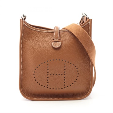 HERMES Evelyne TPM Amazon Shoulder crossbody Bag W Taurillon Clemence gold SHW