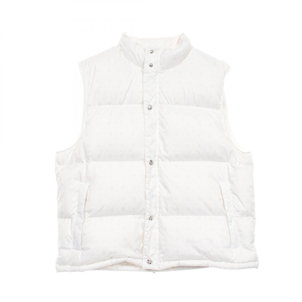 CHROME HEARTS STIFF CH Plus Cross Ball Button Dagger Zip Down Vest #XL