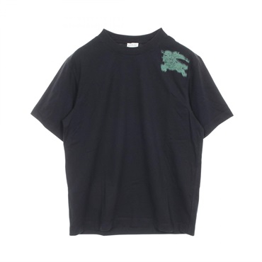 BURBERRY Logo T-shirt 8090540 Cotton Black Green #L Used mens