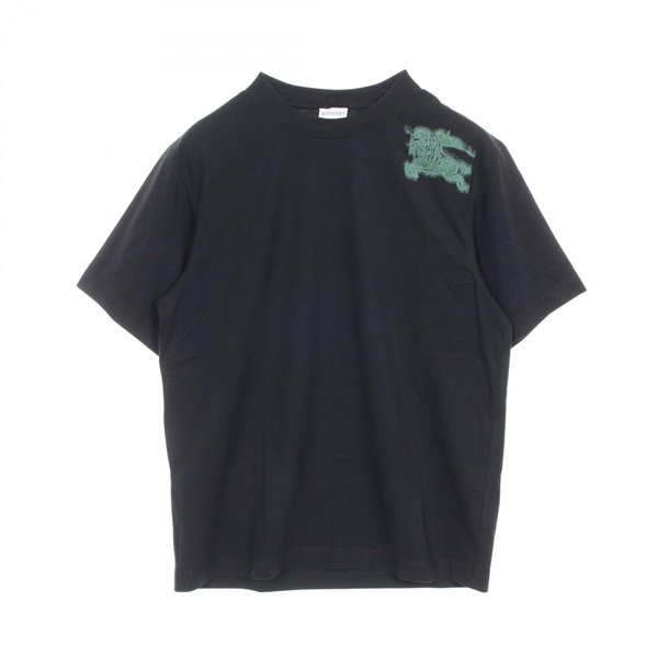 BURBERRY Logo T-shirt 8090540 Cotton Black Green #L Used mens