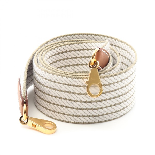 HERMES Bandouliere Single Cordage GShoulder strap K Toile Swift leather GHW