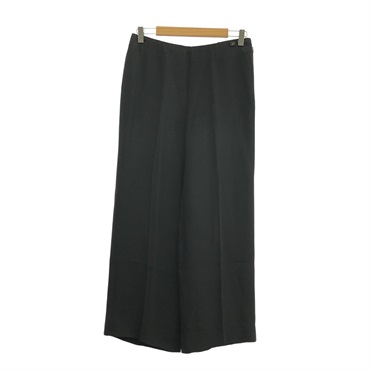 CHANEL Matelasse Pants P19382V11356 silk Black Used Women #38 COCO CC