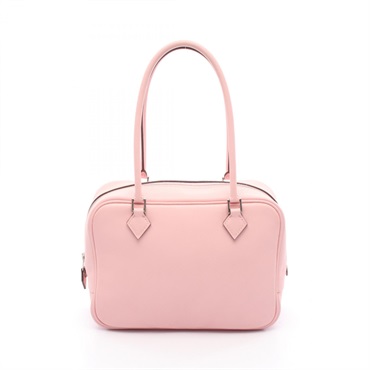 HERMES Mini plum 20 Handbag TMA011DK Swift leather Rose sakura Used Women T SHW