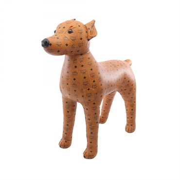 MCM Dog stuffed toy MYZ2SVD01CO001 canvas Visetos Brown Black Used unisex
