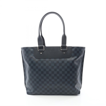 LOUIS VUITTON Cabas Voyage Tote Bag N41397 Damier Cobalts leather Navy Used mens