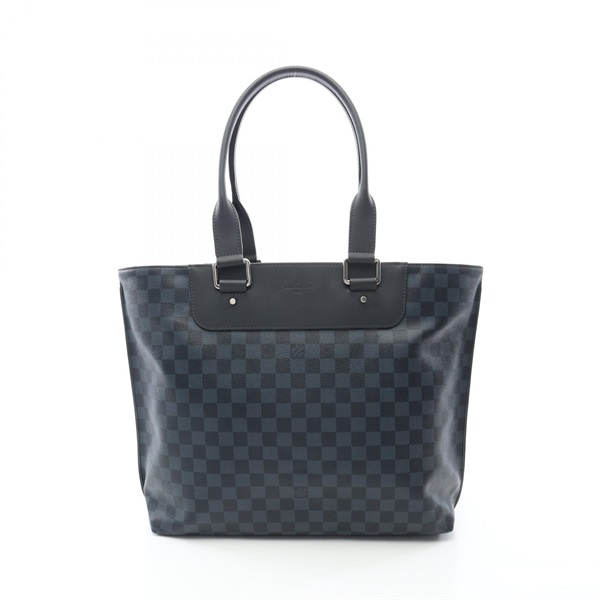 LOUIS VUITTON Cabas Voyage Tote Bag N41397 Damier Cobalts leather Navy Used mens