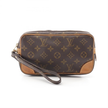 LOUIS VUITTON Marly Dragonne PM Wristlet Clutch Bag M51827 Monogram Canvas Used