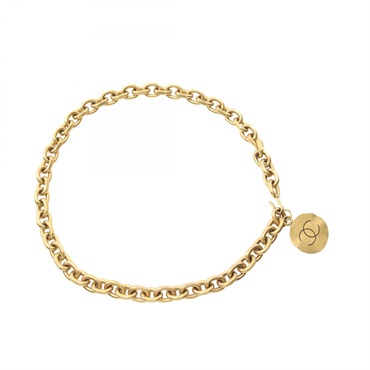 CHANEL COCO Mark Chain belt Gold Plated Used Women 85cm CC