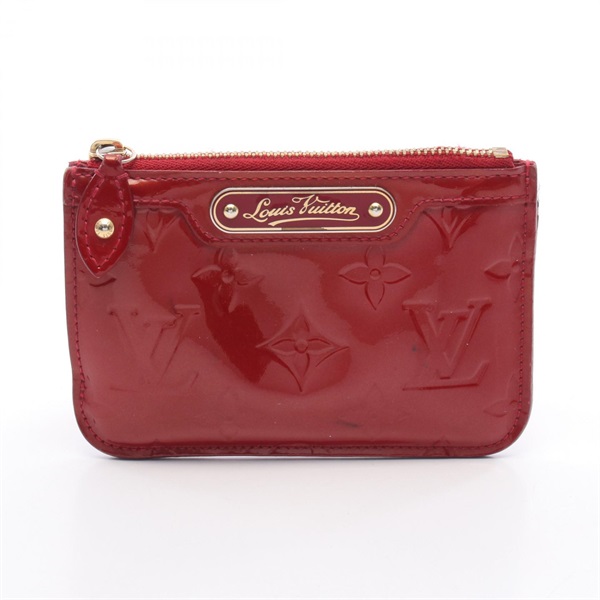 LOUIS VUITTON Pochette Cles NM key case M91737 leather Red Used Women LV