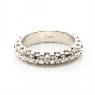 HERMES Dot Scarf ring metal Used Women SHW