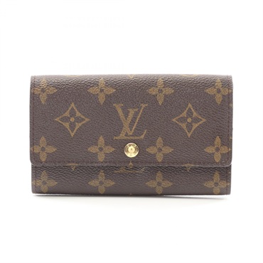 LOUIS VUITTON Porte-monnaie Zip Bi-fold Wallet Purse M61735 Monogram Used LV