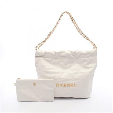CHANEL Matelasse Chanel 22 Small Chain Shoulder Bag AS3260 leather WH GHW Used