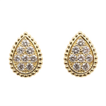 Boucheron Serpent Bohème Pierced earrings small diamond 18KYG Gold used women