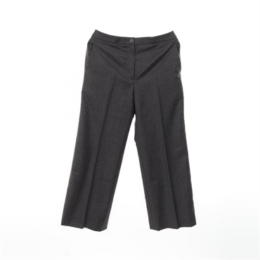 CHANEL Pants P19747 wool cashmere Gray Used Women #34 COCO CC