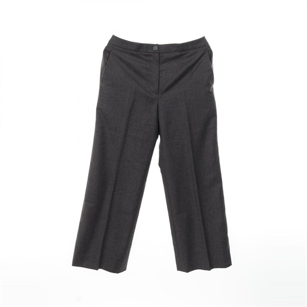 CHANEL Pants P19747 wool cashmere Gray Used Women #34 COCO CC