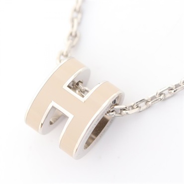 HERMES MINI POP H pendant chain necklace Stainless Steel women