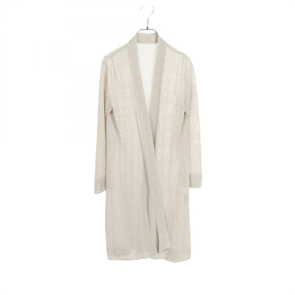 FOXEY Octavia long cardigan knitwear #F Fabric nylon Beige Used Women