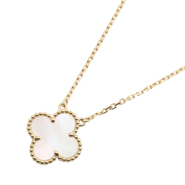 Van Cleef & Arpels Vintage Alhambra Necklace Mother of Pearl 18KYG Gold used