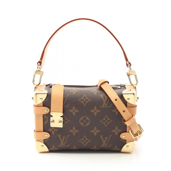 LOUIS VUITTON Side Trunk PM 2Way Shoulder Handbag M46815 Monogram Canvas Leather