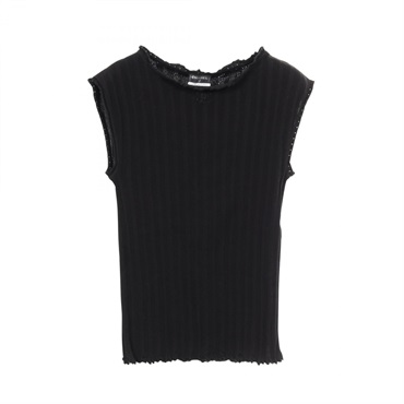 CHANEL COCO Mark knitwear tops P47979K06148 cotton Black Women #36 CC