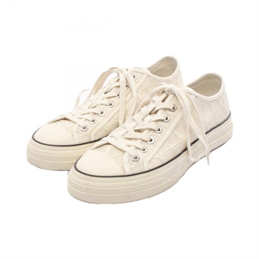 Valentino toile iconograph sneakers canvas leather Beige White ＃40 Used Women