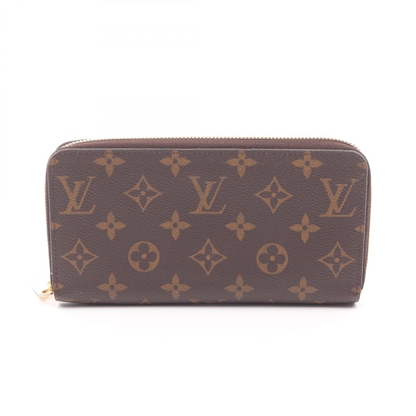 LOUIS VUITTON Zippy around long wallet M42616 Monogram canvas Brown Used unisex